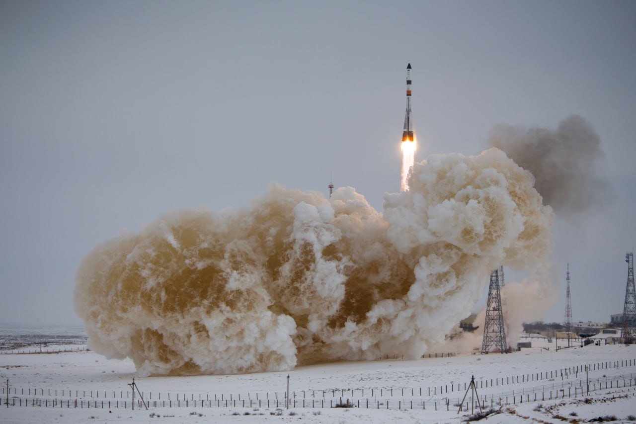 ÐÐ°Ð¿ÑÑÐº ÑÐ°ÐºÐµÑÑ Â«Ð¡Ð¾ÑÐ·-2.1Ð°Â» Ñ ÐºÐ¾ÑÐ°Ð±Ð»ÑÐ¼ Â«ÐÑÐ¾Ð³ÑÐµÑÑ ÐÐ¡-08Â». Ð¤Ð¾ÑÐ¾: ÐÐ²Ð°Ð½ Ð¢Ð¸Ð¼Ð¾ÑÐµÐ½ÐºÐ¾, Ð Ð¾ÑÐºÐ¾ÑÐ¼Ð¾Ñ. t.me/myown_link