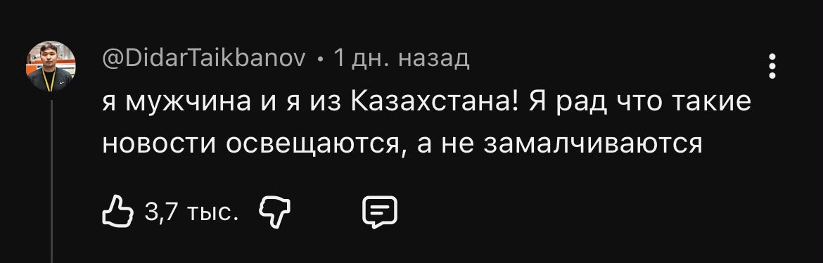 Скрин комментария под видео Варламова