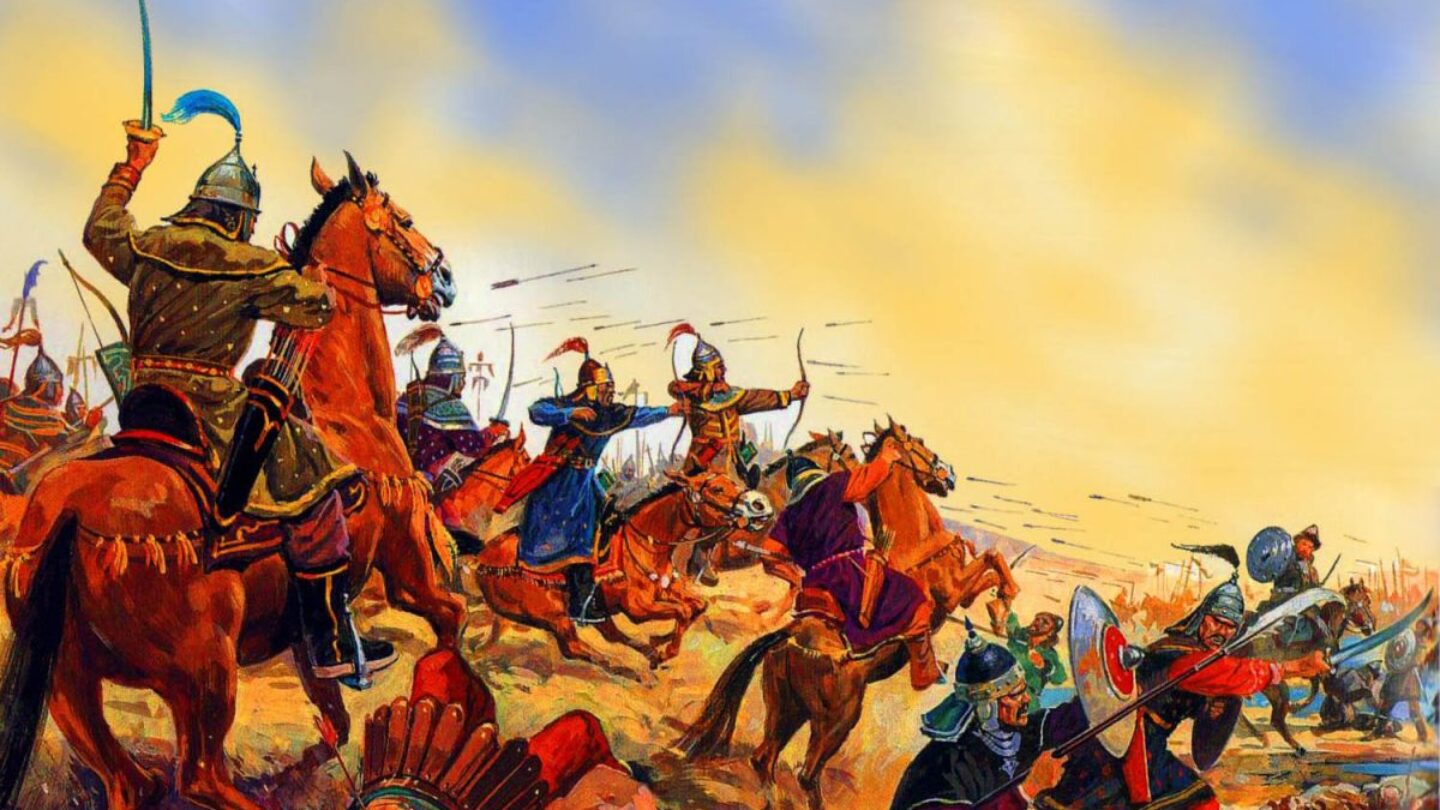 Первое нападение монголов. Битва при Айн-Джалуте 1260. Монголо-татарское завоевание Руси. Армия монгольской империи. Набеги кочевников на Русь.