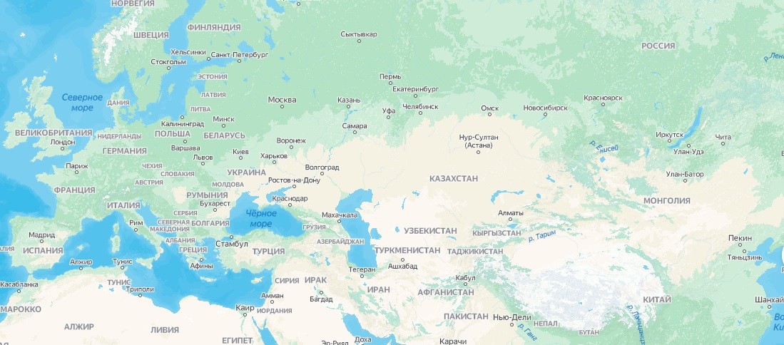 Делать границы на карте
