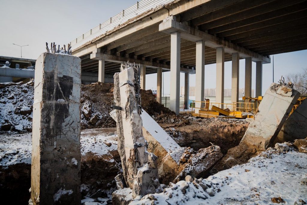 «Горбатый» мост восстанавливают в Нур-Султане