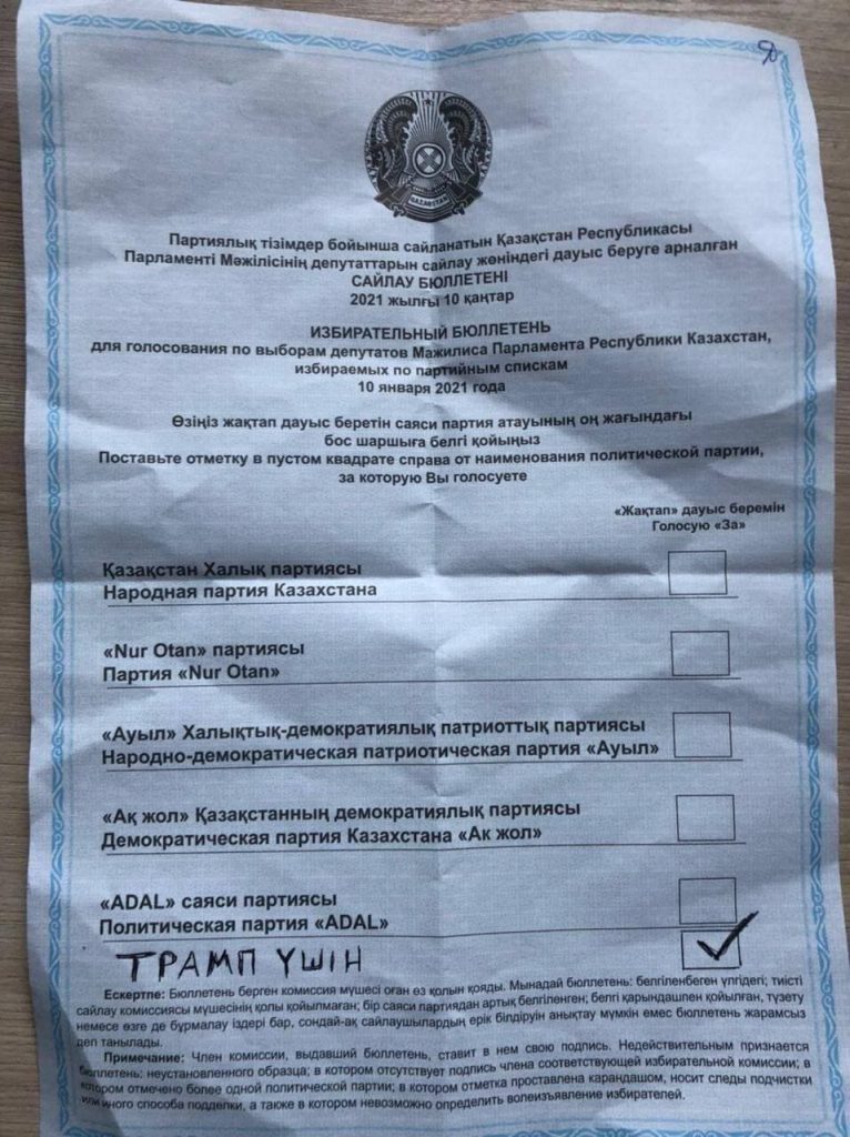 Досым Сатпаев о том, как голосуют протестно настроенные граждане