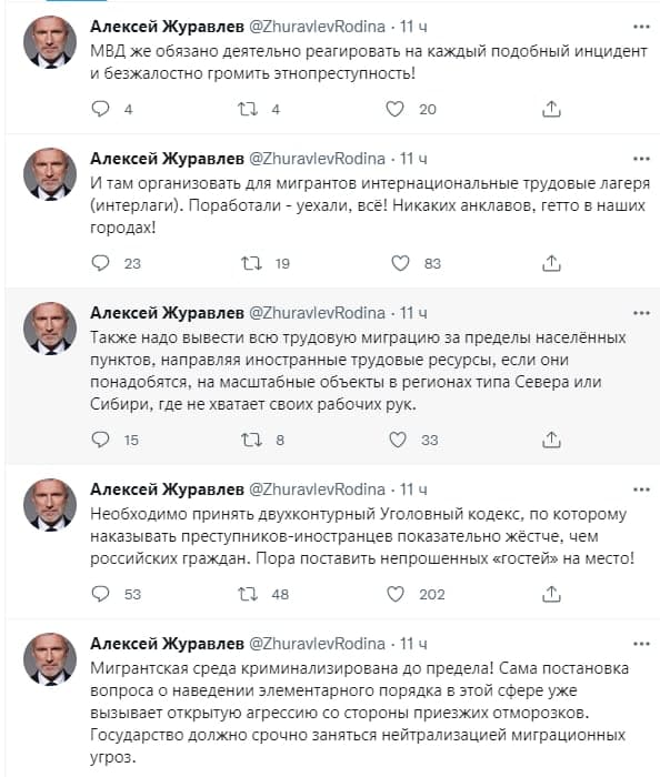Трудовые лагеря для мигрантов призвал организовать российский депутат