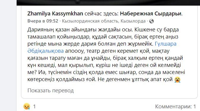 Сырдарья может стать легендой: в Кызылорде началась паника