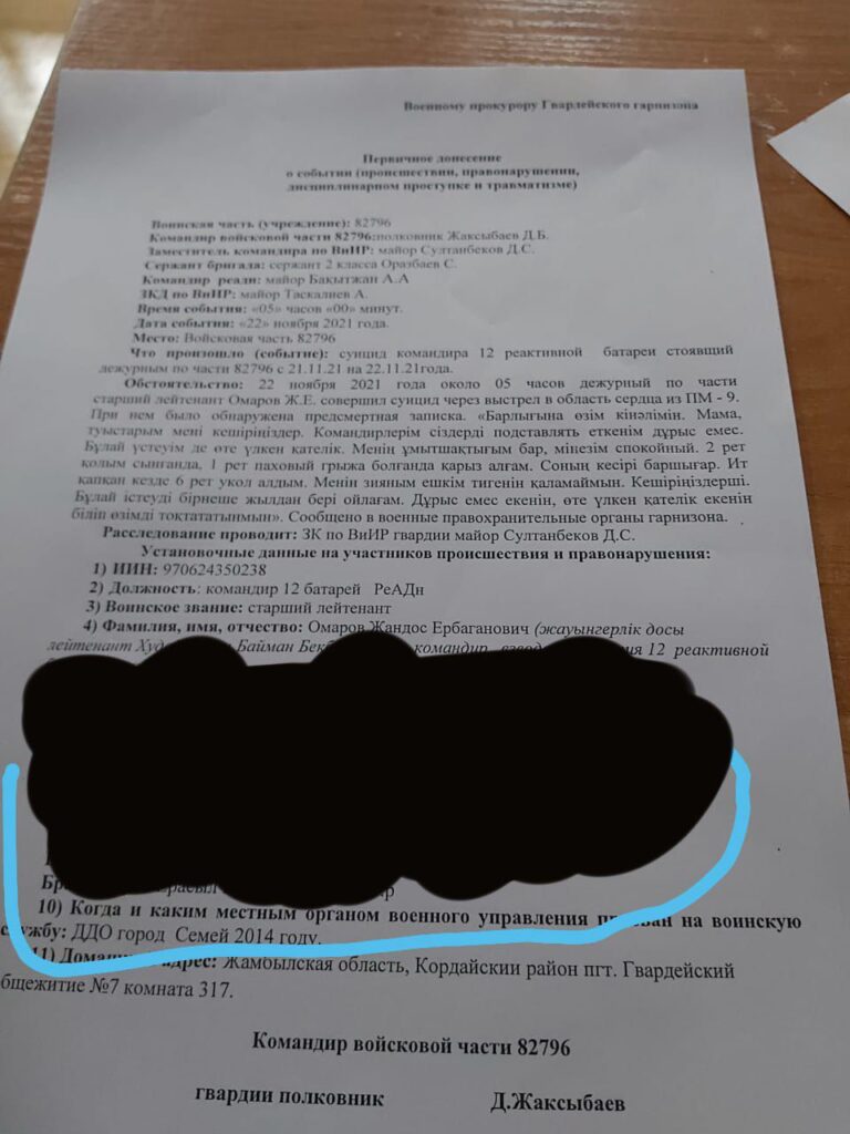 Застрелившийся офицер в предсмертном письме рассказал про долги