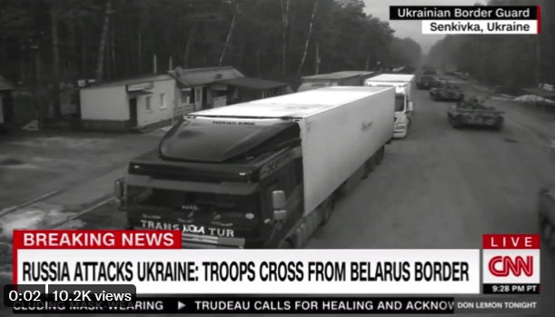 Российская военная техника въехала в Украину через белорусскую границу – CNN