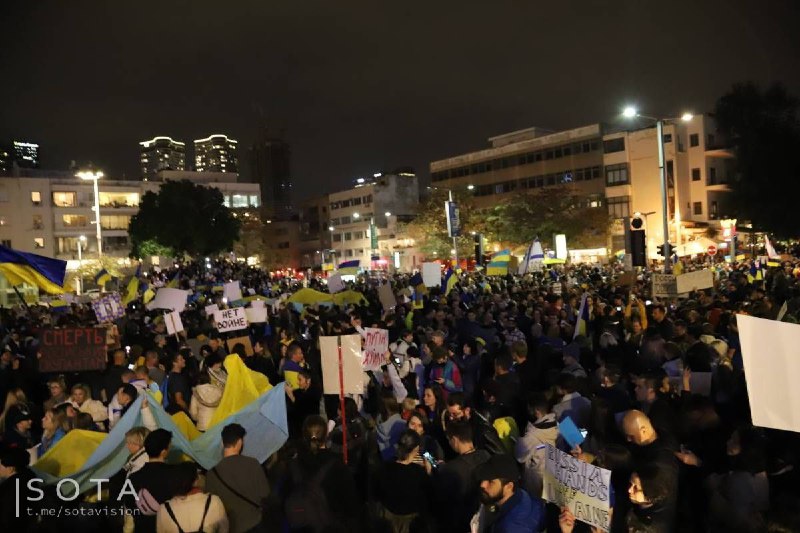 За рубежом прошли акции протеста в поддержку Украины